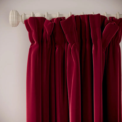 Veg Patch Curtains - Soft Velvet - Ruby Tuesday