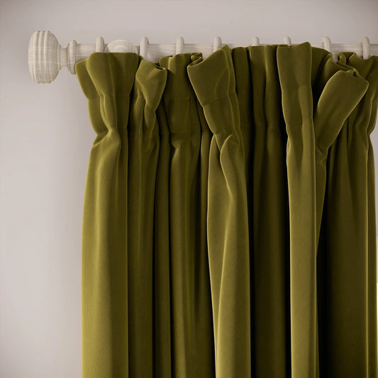 Veg Patch Curtains - Soft Velvet - Thicket