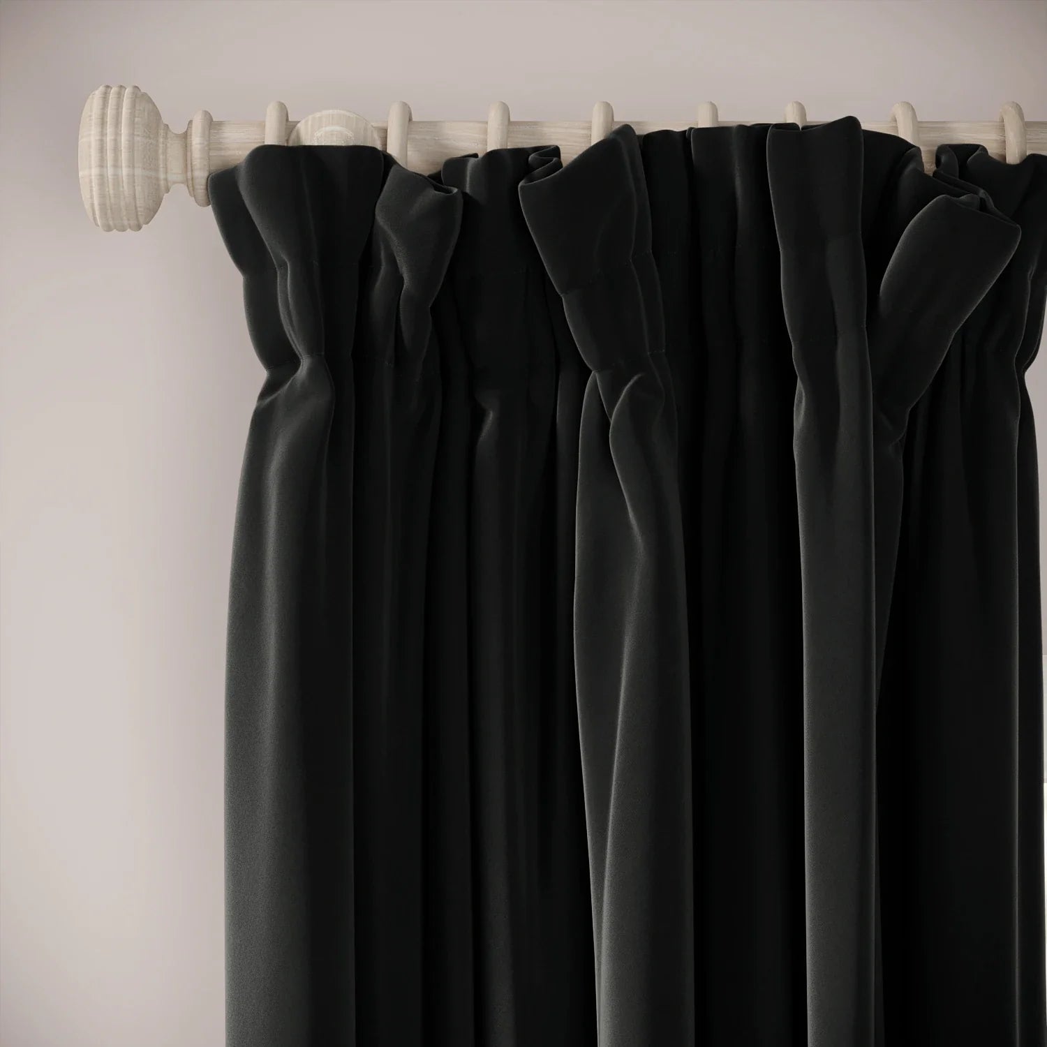 Veg Patch Curtains - Soft Velvet - Void