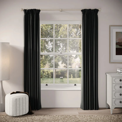 Veg Patch Curtains - Soft Velvet - Void