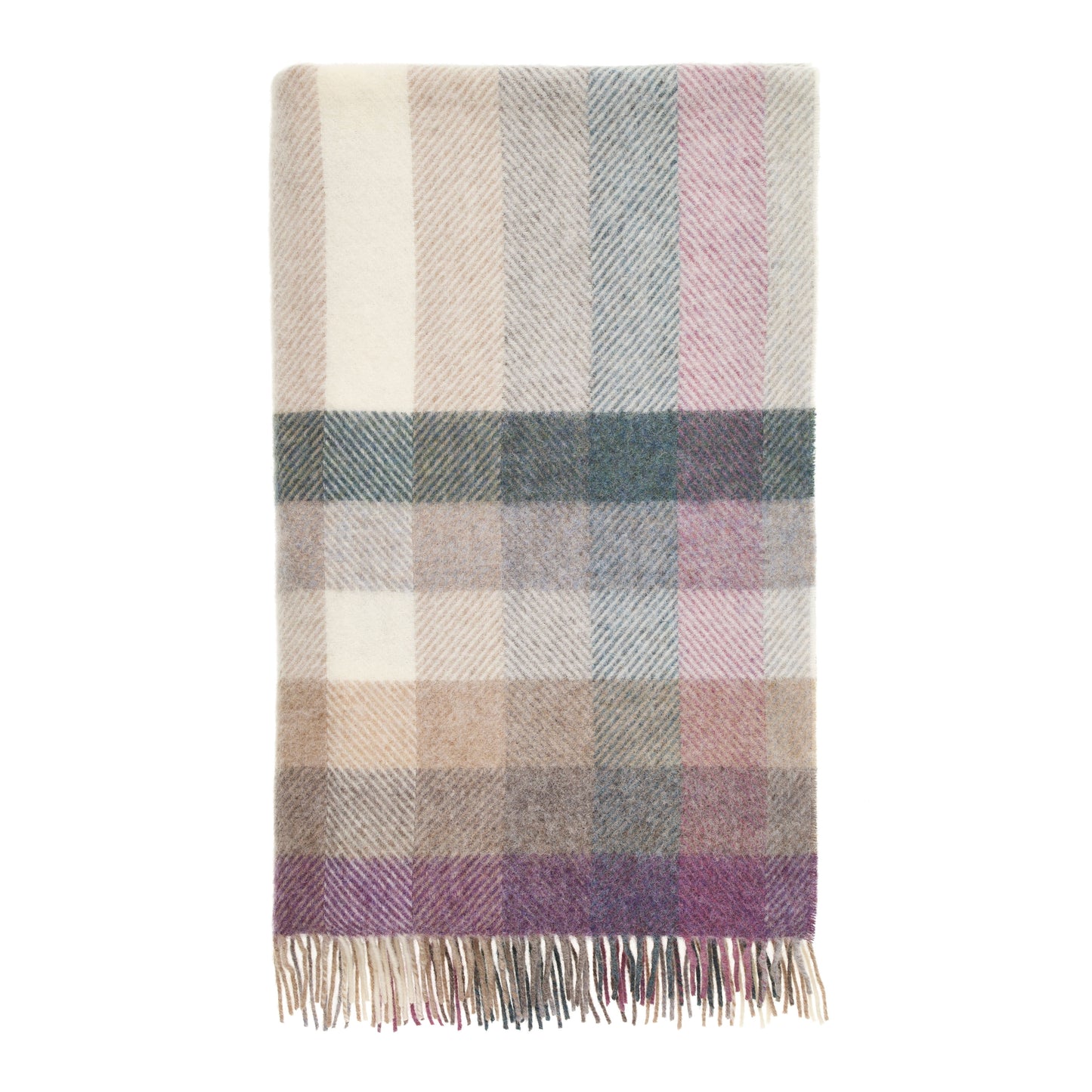 Woodale Wool Throw - Heather