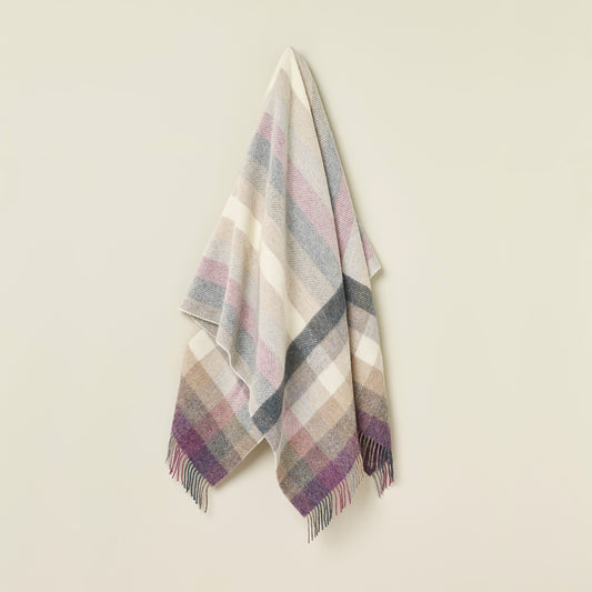 Woodale Wool Throw - Heather
